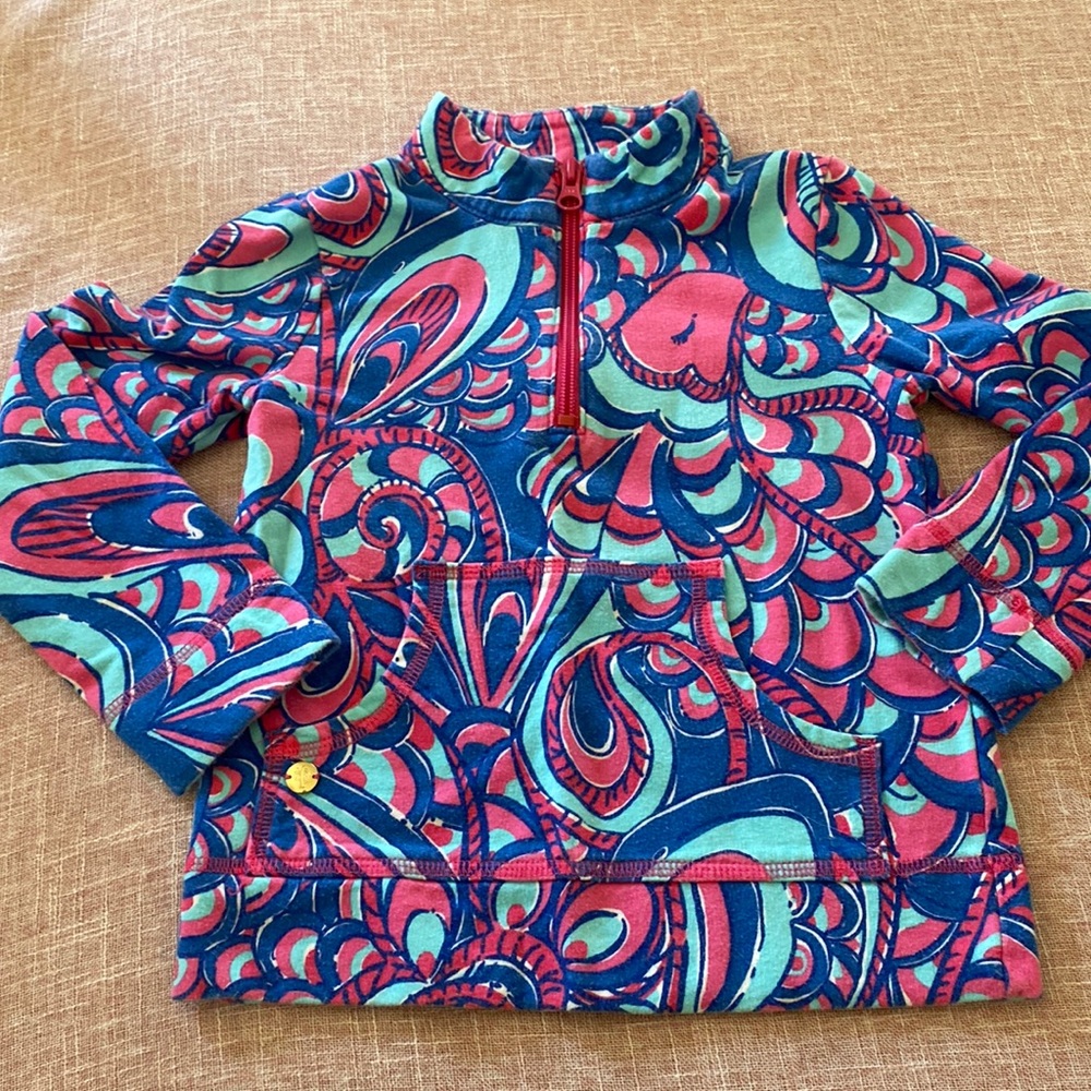 Lilly Pulitzer quarter zip sweatshirt